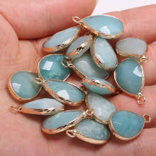 Natural Stone Faceted Amazonite Pendants Water drop shape Exquisite Charms for Jewelry Making Diy earring necklace accessories 2024 - buy cheap