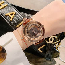 Dames horloges-relojes para mujer, pulsera de marca de lujo, reloj de cuarzo con correa de cuero, 2019 2024 - compra barato