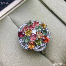 KJJEAXCMY boutique de jóias 925 prata incrustada natural safira cor senhoras anel de moda clássico anel de suporte de teste 2024 - compre barato