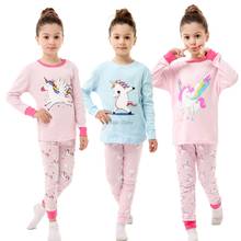 Full Sleeve Cotton Baby Girls Pajama Sets Children Pyjamas Kids Spider Pajama Sets Boys Cartoon Night Suit Girls Unicorn Pajamas 2024 - buy cheap