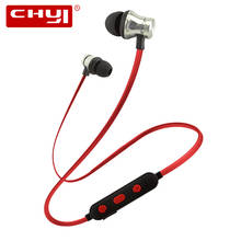 CHUYI Wireless Bluetooth Sport Earphone With Microphone Magnetic Neckband Headphone Stereo Music Earbud For IPhone Android Phone 2024 - buy cheap