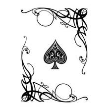 Preto/tira interessante adesivo de carro vinil cartões poker jogo mais legal gráfico flores misteriosas decoração c470 2024 - compre barato
