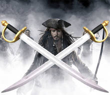 Pirates of The Caribbean Captain Jack Sparrow Weapons Wooden Sword John Depp Cosplay Sword Role Play Prop Children Safe Toy/Gift 2024 - buy cheap