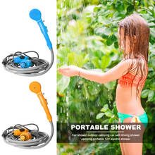 2021 Portable 12V Car Washer Camping Shower Bag Outdoor Camping Shower Set for Pet Car Washing Flowering Plants Watering 2024 - buy cheap