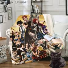 Throw blanket Japan Anime Fairy Tail 3D Velvet Plush Blanket Bedspread For Kids Girls Sherpa Blanket Couch Quilt Cover Travel 09 2024 - buy cheap