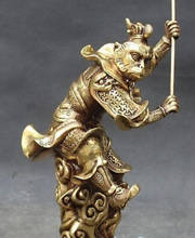 803++++++Chinese Folk Bronze Stand Xiyouji Monkey King Sun Wu kong Sun Wukong Statue decoration bronze factory outlets 2024 - buy cheap
