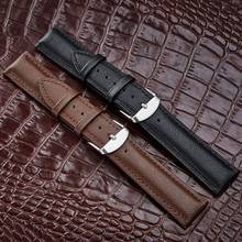 Universal Napa pattern Waterproof Leather Strap Replacement Leather Watch Band 12mm 14mm 16mm 18mm 20mm 22mm 24mm 2024 - buy cheap