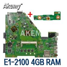 X550EP Motherboard E1-2100 CPU 4GB RAM For Asus X550E X550EP X550E D552E X552E Laptop motherboard X550EP Mainboard test 100% OK 2024 - buy cheap