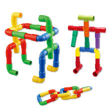 Bloques de construcción de tubería para niños, juguete educativo de bloques de túnel, bloques de tubería, juguetes de entrenamiento, regalo para niños, juego de mesa familiar SA894438 2024 - compra barato