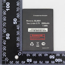 Isunoo-bateria para telefone celular, 1650mah, bl8601, para fly iq4505 quad era life 7 bl8601 2024 - compre barato
