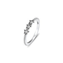 Anillo de plata esterlina 925 auténtica para mujer, anillos de estrellas, joyería artesanal para mujer, regalo de fiesta de boda de compromiso, venta al por mayor 2024 - compra barato