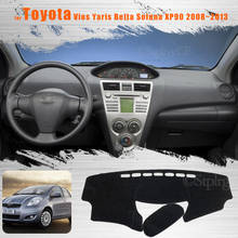 For Toyota Vios Yaris Belta Soluna XP90 2008~2013 Console Dashboard Suede Mat Protector Sunshield Cover 2024 - buy cheap