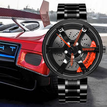 BOYDKA Роскошные мужские часы спортивные автомобильные часы, водонепроницаемые спортивные наручные часы с колесами, кварцевые мужские часы, кварцевые часы 2024 - купить недорого