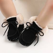 Sapatos de inverno para bebês, calçados para meninos e meninas recém-nascidas, pelúcia quente, sola macia 1111 2024 - compre barato
