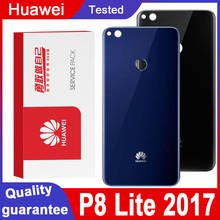 Capa de vidro traseira, de alta qualidade, para huawei p8 lite 2017, p9 lite 2017, capa, painel, cobertura 2024 - compre barato