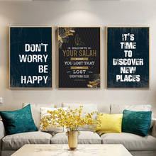 Современные мотивационные картина с цитатой на Wall Art Плакаты принты Cuadros настенные картины для Гостиная домашний декор стен 2024 - купить недорого