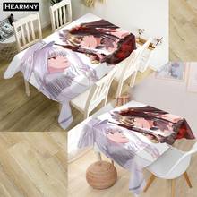 New Arrival Custom Date A Live Anime Tablecloth Kitchen Dining Table Decorations Home Rectangular Kids Party Table Covers 2024 - buy cheap
