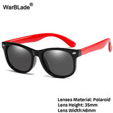 WarBlade Модные Детские поляризованные солнцезащитные очки для мальчиков и девочек, детские солнцезащитные очки TR90, силиконовые защитные очки, детские очки UV400 Oculo 2024 - купить недорого