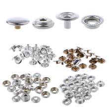 Hot 100 Pcs Stainless Steel Snap Fastener Press Stud Cap Button Marine Boat Canvas 2024 - buy cheap