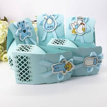Детская коробка конфет для душа, упаковка, милая бумага для мальчиков и девочек, декорация с крещением, Подарочная сумка для детей, милый день рождения, мероприятие, вечеринка 2024 - купить недорого