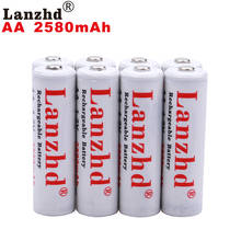 8 шт. перезаряжаемые батареи AA 1,2 V основная aa литиевая батарея Pro AA 2580mAh 1,2 V Ni-MH для игрушка-фонарик предварительно нагреваемая батарея 2A 2024 - купить недорого