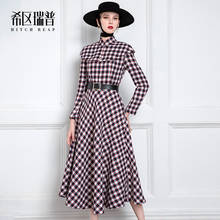 High End Small Fragrance Tweed Dress 2021 Spring And Autumn Temperament Plaid Cape Dress Medium Length Female 2024 - buy cheap