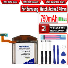 Hsabat 750mah EB-BR830ABY bateria para samsung galaxy watch active2 40mm SM-R830 SM-R835 2024 - compre barato