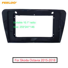 Feeldo 1 pc rádio do carro de áudio facia painel quadro adaptador montagem 10.1 Polegada para skoda octavia 2din rádio dvd traço guarnição kits 2024 - compre barato