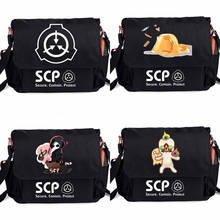 Black SCP Casual Handbag Zipper  Shoulder Bag Crossbody Book School bags Messenger Bag Cosplay 2024 - buy cheap