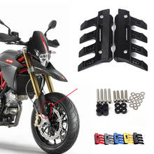 Aprilia dorsoduro 1200 750 motocicleta paralama forquilha dianteira protetor guarda bloco frente fender anti-queda slider acessórios 2024 - compre barato