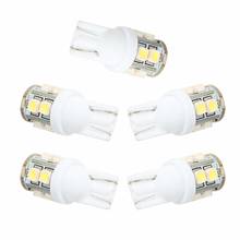 POSSBAY 5 Pieces 10SMD 1210 194 168 192 w5w SMD Dome Index Car LED Lamp Bulbs Wedge White Light DC12V Auto Signal Stop Light 2024 - buy cheap