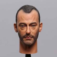 1/6 Scale Lyon Head Sculpt Jean Reno Head Carving Model for 12in Action Figure Male Soldier Body Toys 2024 - buy cheap