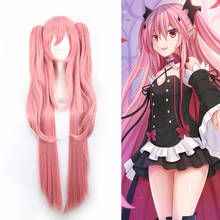 Krul Tepes-peluca recta de 100CM de largo, pelo sintético Owari No Seraph of The End, peluca de Cosplay de Anime, pelucas de cola de caballo 2024 - compra barato