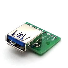USB 3.0 Female Head Seat DIP Flat Module Line Adapter Plate Base To USB-3.0 Conversion Board 2024 - buy cheap