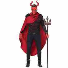 Devil's halloween men's robes, hooded devil's horror, dress-up demon costume, frame-up halloween cosplay carnival costumes. 2024 - buy cheap