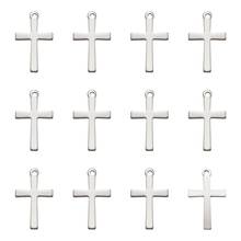20pcs 20.5x12x0.8mm 304 Stainless Steel Cross Pendants for Jewelry Making DIY Bracelet Necklace Findings Accessories F60 2024 - buy cheap