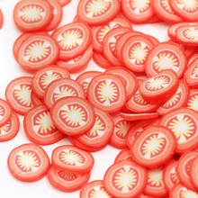 Argila de polímero para arte de unha, faixa de tomate frutas decoração 2024 - compre barato
