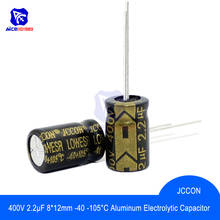 10PCS/Lot Aluminum Electrolytic Capacitor 400V 2.2μF 8x12mm High Frequency Low ESR -40 -105℃ 400V2.2μF 8*12mm Capacitor 2024 - buy cheap
