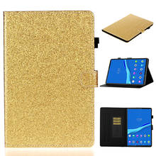 Funda con purpurina para Lenovo Tab M10 FHD Plus TB-X606F, funda con soporte brillante a prueba de golpes, a la moda, TB-X606X, X606 2024 - compra barato