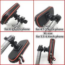 Outdoor Waterproof Bike Motorcycle Mobile Phone Holder Stand Mount for iPhone Xs Max XR X w/ New Touch Screen Bicycle Phone Bag 2024 - buy cheap