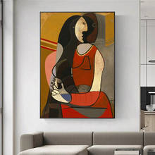 Seated Woman Pablo Picasso Canvas Paintings Reproductions World Famous Art Prints Picasso Abstract Wall Pictures Home Wall Decor 2024 - buy cheap
