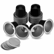100 Sets Refillable Coffee Capsule Cup Disposable Nespresso Pod for Nescafe Automatic Coffee Machine Food Package Cafe Supplies 2024 - buy cheap