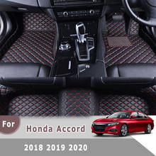 Carpets For Honda 2019 2018 Car Floor Mats Auto Interior Accessories Custom Leather Rugs waterproof, Leather mat, Mats & carpets, artificial leather, synthetic fiber 2024 - buy cheap