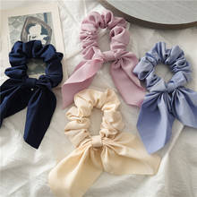 New fashion wild knotted rabbit ears streamers Elastic Hair Women Hair Scrunchie Rubber Bands Headbands Lady Hair Accessories 2024 - buy cheap