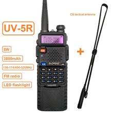 BaoFeng UV-5R 8W High Power Walkie Talkie 10KM 3800mAh UHF VHF Dual Band Ham CB Radio Station HF Transceiver UV5R 8W Talki Walki 2024 - buy cheap