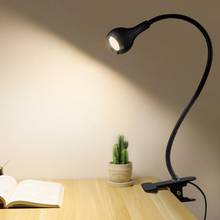 Luz Led de escritorio con USB, Mini lámparas de mesa flexibles con Clip para bricolaje, arte de uñas, luces de lectura de ojos ajustables para estudio, dormitorio y hogar 2024 - compra barato