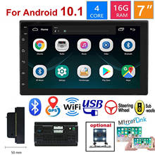 2 Din Android 10.1 Car Multimedia Video Player HD Auto Radio Bluetooth WIFI Audio MP5 Player With Rear Camera GPS Navigation 2024 - buy cheap