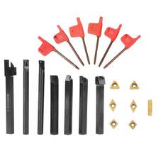 7Pcs 10mm Shank Lathe Turning Tool Holder Boring Bar Lathe Tools Lathe Cutter Metal Turning Rod Industrial 2024 - buy cheap