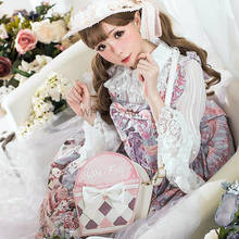 Bolso de hombro Lolita Kawaii con temática de helado de fresa, Harajuku, chica suave japonesa, moda diaria, Rosa 2024 - compra barato