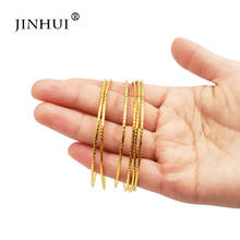 Jin Hui 6pieces of Gold Copper Bracelets for Women Dubai Bride Wedding Jewelry Bracelet, Middle East African bangle gifts 2024 - buy cheap